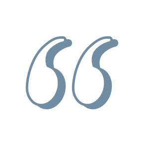 Stylized quotation mark icon